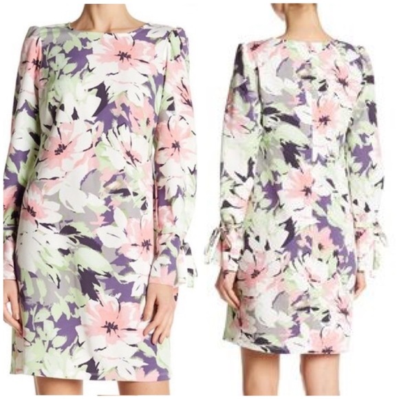 Nine West Dresses & Skirts - NWT Nine West Floral Shift Dress pink green white